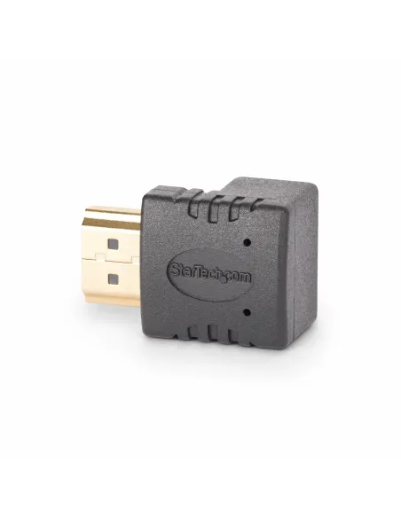StarTech.com Adaptador HDMI 2.0 Acodado Hacia Arriba - Macho a Hembra - Adaptador HDMI en Ángulo Recto - Ahorrador de Puertos