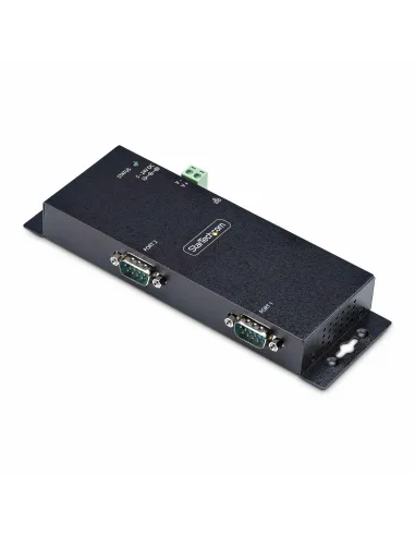 StarTech.com Adaptador Serie a Ethernet - Conversor RJ45 LAN IP a DB9 RS232 - Servidor de Dispositivos Serie de 2 Puertos -