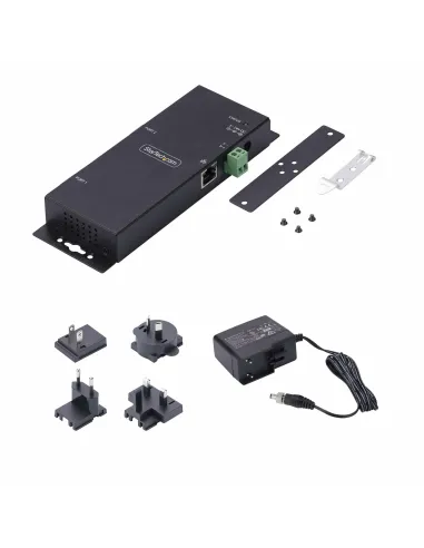 StarTech.com Adaptador Serie a Ethernet - Conversor RJ45 LAN IP a DB9 RS232 - Servidor de Dispositivos Serie de 2 Puertos -