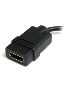StarTech.com Adaptador Micro HDMI a HDMI - Vídeo 4K 30Hz -Cable Adaptador Dongle Micro HDMI Tipo D de Alta Velocidad a HDMI 1.4 2