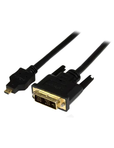 StarTech.com Cable de 1m Adaptador Conversor Micro HDMI a DVI-D para Tablet y Teléfono Móvil - Convertidor de Vídeo para