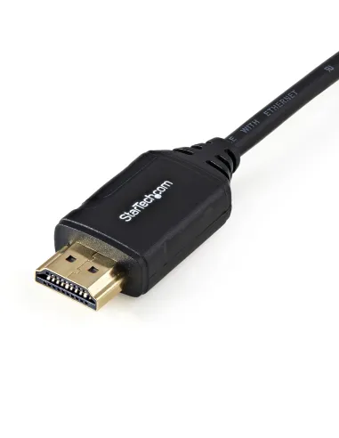 StarTech.com Cable de 50cm HDMI 2.0 Certificado Premium con Ethernet - HDMI de Alta Velocidad Ultra HD de 4K a 60Hz HDR10 -