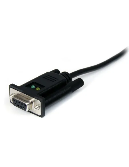 StarTech.com Cable Adaptador de 1 Puerto USB a Módem Nulo Null DB9 RS232 Serie DCE con FTDI