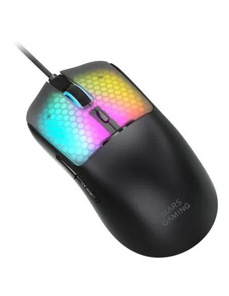 Mars Gaming MMVIPER ratón Juego mano derecha USB Type-A + USB Type-C Óptico 12800 DPI