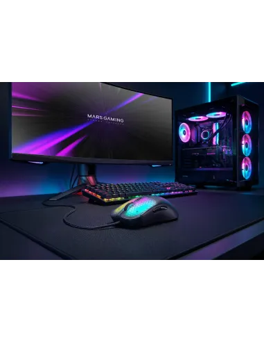 Mars Gaming MMVIPER ratón Juego mano derecha USB Type-A + USB Type-C Óptico 12800 DPI