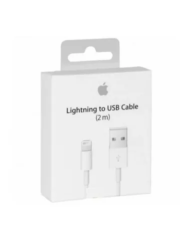 Cable lightning a usb apple iphone ipad ipod blanco 2m original