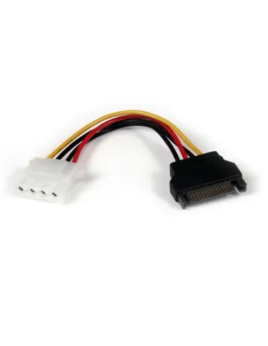 StarTech.com Cable de Alimentación de 15cm Adaptador Molex LP4 a SATA - Hembra a Macho
