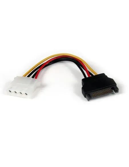 StarTech.com Cable de Alimentación de 15cm Adaptador Molex LP4 a SATA - Hembra a Macho