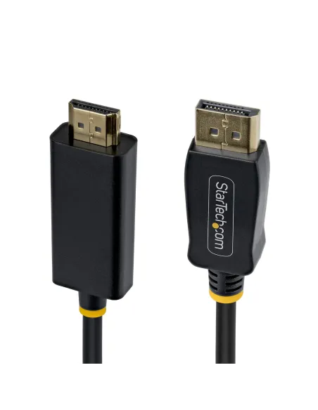 StarTech.com Cable Adaptador DisplayPort a HDMI de 1m con Conectores de Agarre - 4K 60Hz con HDR - Conversor de Vídeo