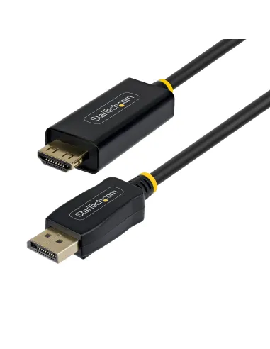 StarTech.com Cable Adaptador DisplayPort a HDMI de 3m con Conectores de Agarre - 4K 60Hz con HDR - Conversor de Vídeo