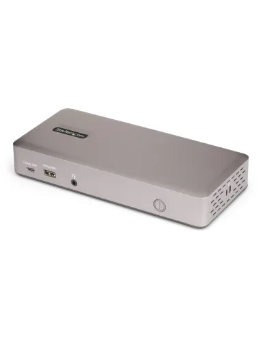 StarTech.com Docking Station USB4 para 3 Monitores 4K60 HDMI o DisplayPort - Dock USB Tipo C - Hub USB de 6 Puertos - Red