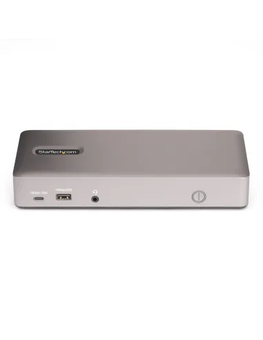 StarTech.com Docking Station USB4 para 3 Monitores 4K60 HDMI o DisplayPort - Dock USB Tipo C - Hub USB de 6 Puertos - Red