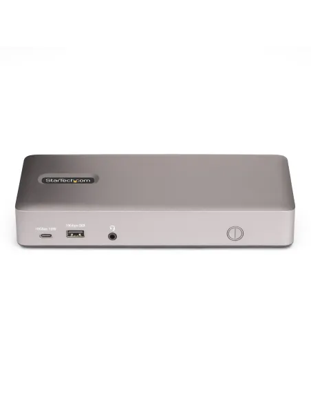 StarTech.com Docking Station USB4 para 3 Monitores 4K60 HDMI o DisplayPort - Dock USB Tipo C - Hub USB de 6 Puertos - Red