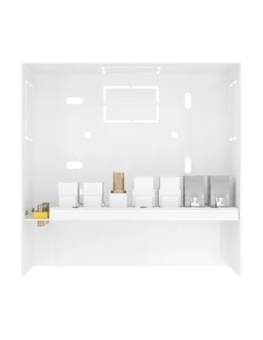 AISENS Caja de Conexiones VGA+Jack 3.5+2xHDMI+2xUSB-B+2xRJ45 Cat.6A STP, Blanco