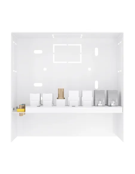 AISENS Caja de Conexiones VGA+Jack 3.5+2xHDMI+2xUSB-B+2xRJ45 Cat.6A STP, Blanco
