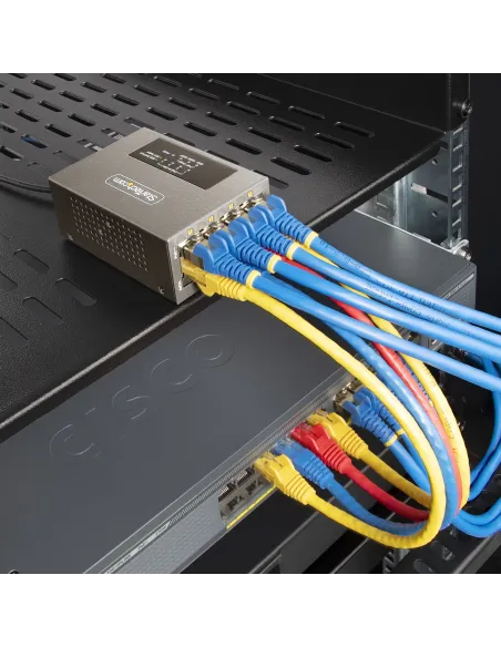 StarTech.com Switch PoE   PoE+   PoE++ 802.3af 802.3at 802.3bt de 4 Puertos - 95W - 160W de Capacidad de Potencia - Inyector
