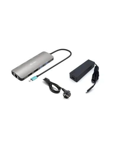 i-tec Metal USB-C Nano 2x Display Docking Station with PD 100 W + Charger 100W