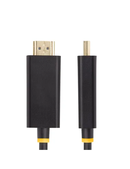 StarTech.com Cable Adaptador DisplayPort a HDMI de 2m - 4K 60Hz con HDR - Cable DP a HDMI 2.0b - Conversor Activo de Vídeo -