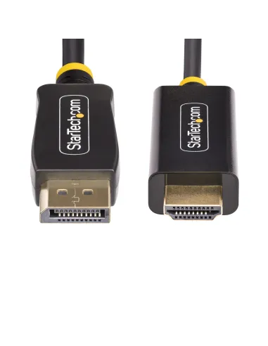 StarTech.com Cable Adaptador DisplayPort a HDMI de 2m - 4K 60Hz con HDR - Cable DP a HDMI 2.0b - Conversor Activo de Vídeo -