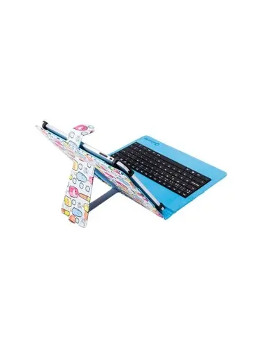 SilverHT Funda Universal Estampada Cool Ice Pop + teclado MicroUSB (9 - 10,1")