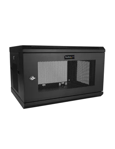 StarTech.com Armario Rack de Pared para Servidores 6U 19" 2 Columnas y Estante 1U - Rack de Servidores de Montaje en Pared -
