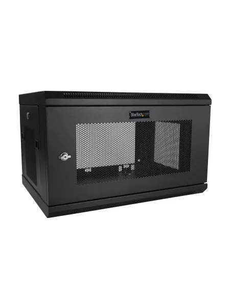 StarTech.com Armario Rack de Pared para Servidores 6U 19" 2 Columnas y Estante 1U - Rack de Servidores de Montaje en Pared -