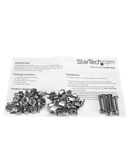 StarTech.com Armario Rack de Servidores Vertical de Pared - de Acero Sólido - 6U - 19 Pulgadas