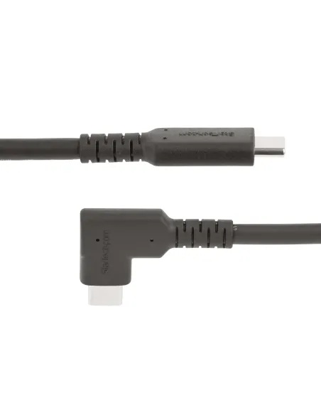 StarTech.com Cable de 2m USB-C Resistente Acodado a la Derecha - USB 3.2 Gen 1 (5 Gbps) - Cable de Transferencia USB Tipo C -