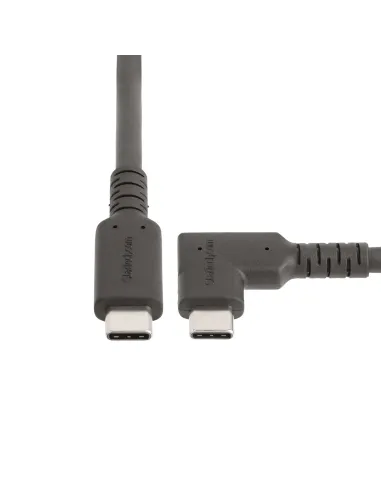 StarTech.com Cable de 2m USB-C Resistente Acodado a la Derecha - USB 3.2 Gen 1 (5 Gbps) - Cable de Transferencia USB Tipo C -