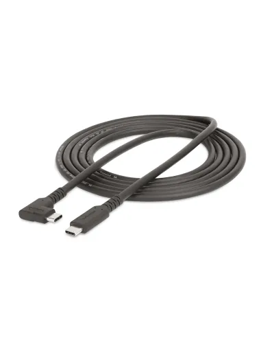 StarTech.com Cable de 2m USB-C Resistente Acodado a la Derecha - USB 3.2 Gen 1 (5 Gbps) - Cable de Transferencia USB Tipo C -