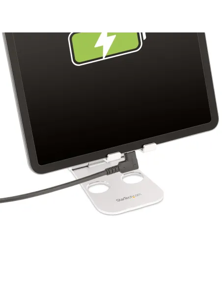 StarTech.com Cable USB-C de 50cm - Acodado - USB 10 Gbps - Entrega de Alimentación de 100W (5A) - Modo Alt. de DP 8K 60 Hz   4K