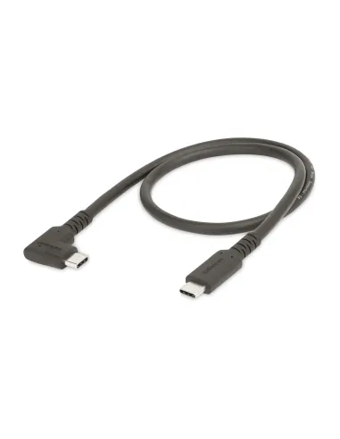 StarTech.com Cable USB-C de 50cm - Acodado - USB 10 Gbps - Entrega de Alimentación de 100W (5A) - Modo Alt. de DP 8K 60 Hz   4K
