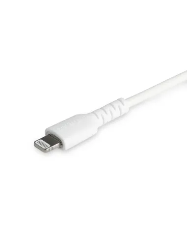 StarTech.com Cable Resistente USB-C a Lightning de 1 m Blanco - Cable de Sincronización y Carga USB Tipo C a Lightning con