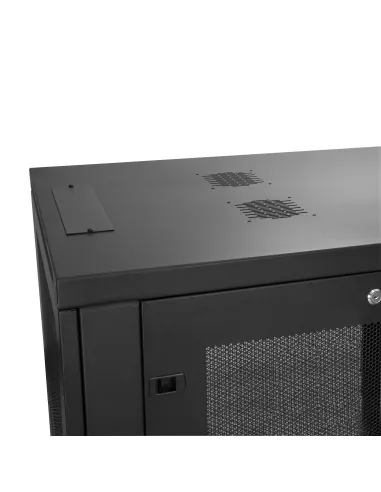 StarTech.com Armario Rack para Servidores 18U 19" 4 Columnas - Rack de Servidores con Cerradura y Seguro - Rack con Ruedas y