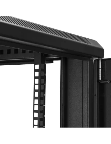 StarTech.com Armario Rack para Servidores 12U 19" 4 Columnas - Rack de Servidores con Cerradura y Seguro - Rack con Ruedas y