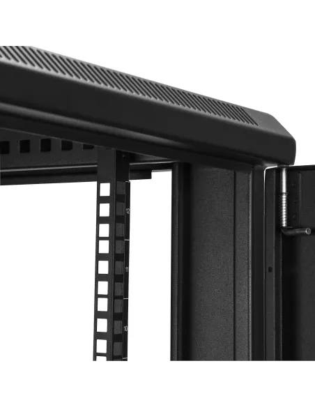 StarTech.com Armario Rack para Servidores 12U 19" 4 Columnas - Rack de Servidores con Cerradura y Seguro - Rack con Ruedas y