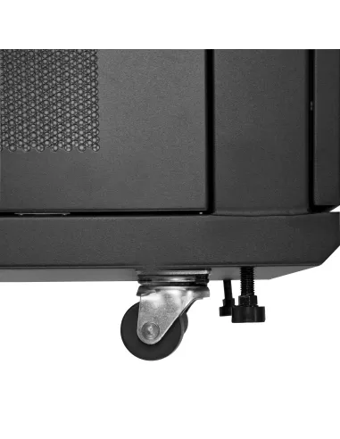 StarTech.com Armario Rack para Servidores 12U 19" 4 Columnas - Rack de Servidores con Cerradura y Seguro - Rack con Ruedas y