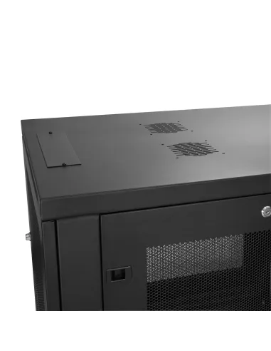 StarTech.com Armario Rack para Servidores 12U 19" 4 Columnas - Rack de Servidores con Cerradura y Seguro - Rack con Ruedas y