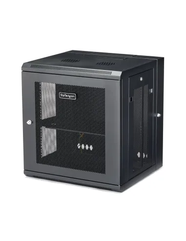 StarTech.com Armario Rack de Pared para Servidores 12U 19" 4 Columnas y Estante 1U - Rack de Servidores de Montaje en Pared con
