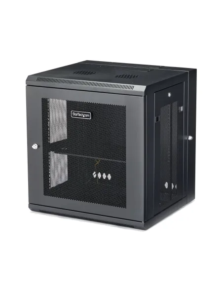 StarTech.com Armario Rack de Pared para Servidores 12U 19" 4 Columnas y Estante 1U - Rack de Servidores de Montaje en Pared con