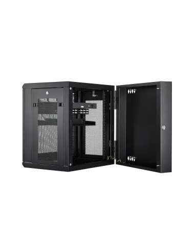 StarTech.com Armario Rack de Pared para Servidores 12U 19" 4 Columnas y Estante 1U - Rack de Servidores de Montaje en Pared con