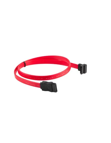 Cable sata iii lanberg 6gb - s hembra hembra angulo 0.5m rojo