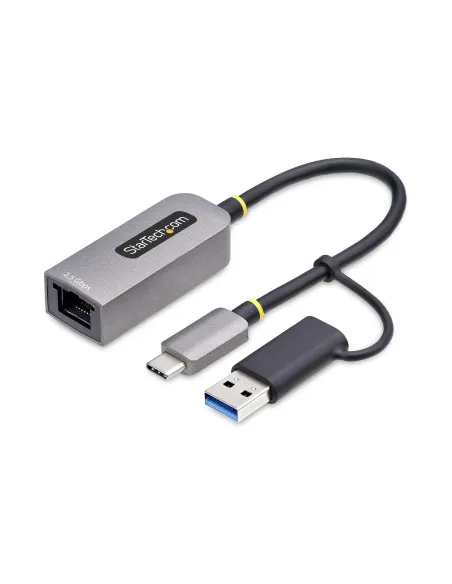 StarTech.com Adaptador de Red Ethernet USB Tipo C a RJ45 - Adaptador de Red USB-C con Conversor USB-A - NBASE-T - USB 3.1 -