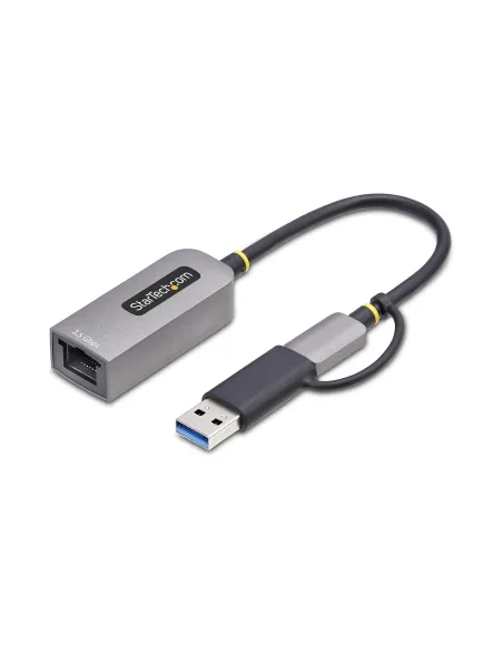 StarTech.com Adaptador de Red Ethernet USB Tipo C a RJ45 - Adaptador de Red USB-C con Conversor USB-A - NBASE-T - USB 3.1 -