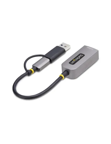 StarTech.com Adaptador de Red Ethernet USB Tipo C a RJ45 - Adaptador de Red USB-C con Conversor USB-A - NBASE-T - USB 3.1 -