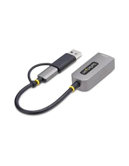 StarTech.com Adaptador de Red Ethernet USB Tipo C a RJ45 - Adaptador de Red USB-C con Conversor USB-A - NBASE-T - USB 3.1 -