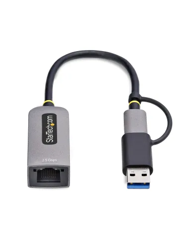 StarTech.com Adaptador de Red Ethernet USB Tipo C a RJ45 - Adaptador de Red USB-C con Conversor USB-A - NBASE-T - USB 3.1 -