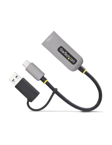 StarTech.com Adaptador de Red Ethernet USB Tipo C a RJ45 - Adaptador de Red USB-C con Conversor USB-A - NBASE-T - USB 3.1 -