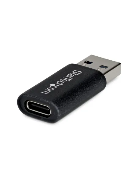 StarTech.com Adaptador USB-A Macho a USB-C Hembra - Conversor a USB a Tipo C - USB a USB Tipo C - 10Gbps - 5V 900mA - Adaptador