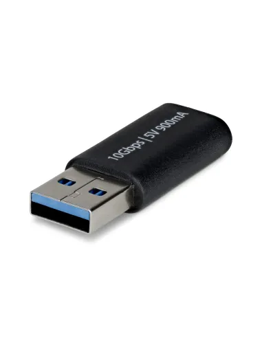 StarTech.com Adaptador USB-A Macho a USB-C Hembra - Conversor a USB a Tipo C - USB a USB Tipo C - 10Gbps - 5V 900mA - Adaptador